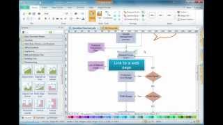 Add hyperlink to shapes  EdrawMax [upl. by Gnem]