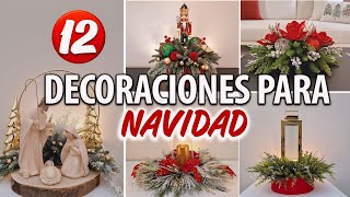 12 ARREGLOS NAVIDEÑOS ELEGANTES 2024 DIY HAZLO TU MISMO [upl. by Adne]