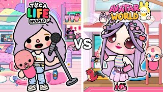 Toca Life World VS Avatar World 🌎👀💓  Toca Life Story  Toca Boca [upl. by Dachy65]