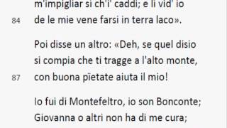 PURGATORIOCanto V Analisi del Testo Sintesi Parafrasi e Note [upl. by Nikolai]