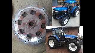 TM165 NewHolland tractor split for clutch replacement [upl. by Tove]