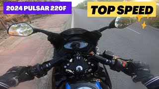 2024 Bajaj pulsar 220F Top Speed Test [upl. by Orva]