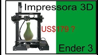 Creality Ender 3  Unboxing e Review Completo  Impressora 3D Boa e Barata [upl. by Chap]