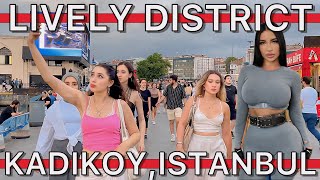 TurkiyeğŸ‡¹ğŸ‡·Istanbul Asian Side KadikoyFake MarketRestaurantsFashion MarketShopsPob WalkingTour4K [upl. by Sible170]