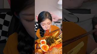 Asmr Mukbang skewers Korean fish cakes buns and a lot more eaing mukbang shorts [upl. by Rennug]