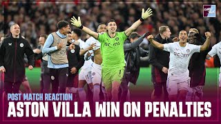 POST MATCH REACTION Lille 21 Aston Villa  Villa win on penalties [upl. by Noived]