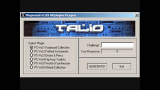 PlugSound v183 keygen TALiO keygen music [upl. by Akinert30]