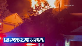 Fireworks likely destroyed Wadsworth home caused unincorp Deerfield fire 1 hour later sheriff [upl. by Eugenius]