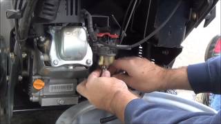 How To Repair Snow Blower Carb  Engine Only Runs with Choke [upl. by Gamali604]