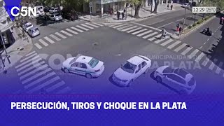 PERSECUCIÓN TIROS y CHOQUES en LA PLATA [upl. by Atse]