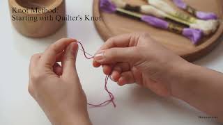 Knot and NonKnot Methods in Hand Embroidery [upl. by Peirce]