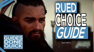 Assassins Creed Valhalla Rued Will Die Or Rued Will Live Choice [upl. by Hadias]