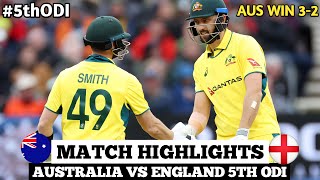 England vs Australia 5th ODI Highlights 2024  ENG vs AUS 2024  ENG vs AUS 5th ODI Highlights 2024 [upl. by Ellora883]