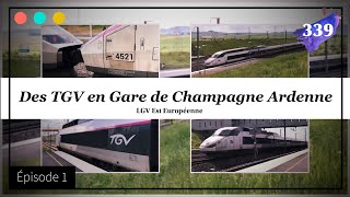 Des TGV en Gare de Champagne Ardenne 339 [upl. by Kline]