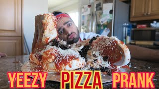 INSANE YEEZY PIZZA PRANK Completely DestroyedFireKicks [upl. by Solhcin803]