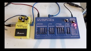 Dreadbox Nymphes amp Boss SD1W Super Overdrive Waza Craft [upl. by Skylar]