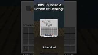 How To Make A Potion Of Healing In Minecraft [upl. by Atirhs]