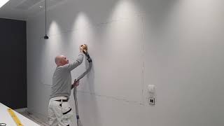 Preparing a wall for whiteboard paint [upl. by Nwahsak720]