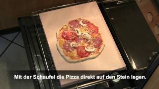 Pizzastein im Backofen [upl. by Ysle]