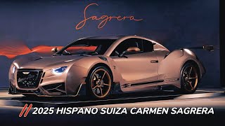 New 2025 Hispano Suiza Carmen Sagrera  120th Anniversary new version full electric 1100HP [upl. by Ateekram187]