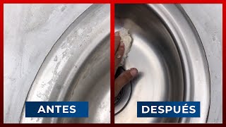 ✅¿CÓMO ELIMINAR RAYONES DE UN LAVADERO DE ACERO INOXIDABLE✅  REPARACIÓN ✍ [upl. by Koblas905]