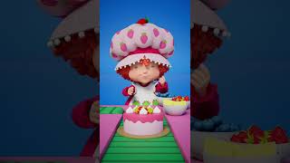 Cake Icing amp Fruit Tasting Fun strawberryshortcake shorts [upl. by Alroi]