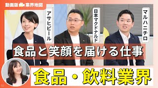 アサヒビール、日本マクドナルド、マルハニチロ「動画版業界地図」食品・飲料業界編 [upl. by Abbye280]