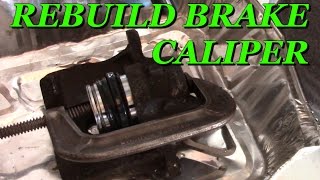 How to Rebuild a Brake Caliper with Basic Hand Tools [upl. by Airitac]