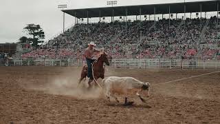 Team Roping Perf 4 Highlights  Salinas Rodeo [upl. by Aniratak431]