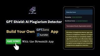 Build your own GPTZero and Turnitin like App AI Plagiarism Detector Tool [upl. by Obelia]