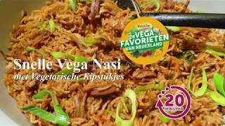 🍷🍴 Snelle Vega Nasi met Vegetarische Kipstukjes [upl. by Crooks]