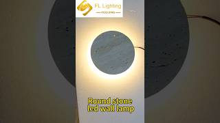 Nordic Travertine natural Round stone led wall lamp manufacturer factorywalllights walllights [upl. by Ahcropal]