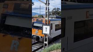 S447 en Tordera Rodalies R1 RG1 trens trainshorts trains railway ferrocarril [upl. by Adnilasor419]