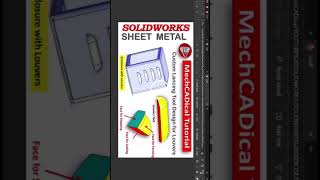 Lancing Operations Lancing Features amp Lancing Tool Design In SolidWorks Sheet Metal [upl. by Konyn]