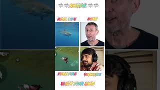 shark 🦈🦈 in real life bgmi and free fire short 0809 bgmi funny shortsfeed shorts pubg [upl. by Acile672]