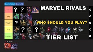 Marvel Rivals Tier List Who should you Play [upl. by Ennovoj]