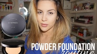 How To  Powder Foundation Routine [upl. by Nimajeb]