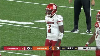 Malik Cunningham Louisville QB 3 Vs Syracuse 2022 [upl. by Arat]