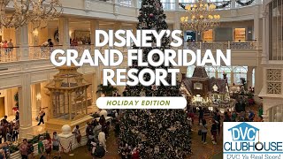 Disneys Grand Floridian Resort Holiday Tour [upl. by Htrahddis]