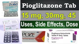 pioglitazone tablet uses in hindi pioglitazone 15 mg 30 mg 45 mg Uses Side Effects Pharmacology [upl. by Wilhelmina]