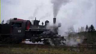 Hillcrest Lumber 10 steam train USA 2007 [upl. by Nivlam322]