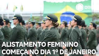 Alistamento militar feminino começa no dia 1º de janeiro [upl. by Rivera943]