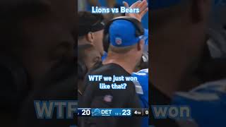 Caleb Williams and Matt Eberflus let the Lions win Lions111 [upl. by Graehme]