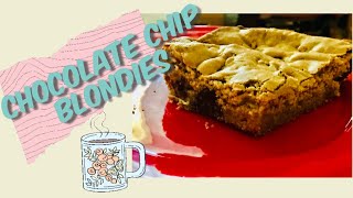 CHOCOLATE CHIP BLONDIES [upl. by Eslud]