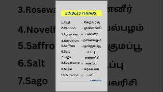 🎯Learn Basic English words with Tamil Meaning maragama subscribe pannituga🙏speak Englishenglish [upl. by Yednil35]