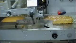 Baton Bread loaf Slicing and Packaging line Gasparin Bauletto line [upl. by Rad]