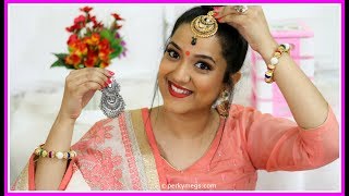 8 Hacks for Indian Jewellery  NavratriFestivalWedding jewellery Hacks  Perkymegs [upl. by Yelnet]