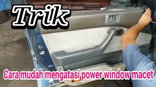 CARA MUDAH MEMPERBAIKI POWER WINDOW YANG MACET LAMBAT NAIK DAN TURUNNYA KACA MOBILBayu putra motor [upl. by Buell]