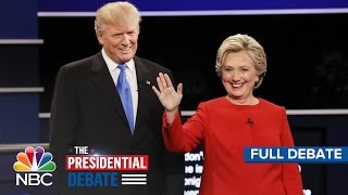 The First Presidential Debate Hillary Clinton And Donald Trump Full Debate  NBC News [upl. by Nnaeerb]