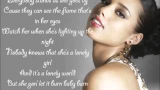 Alicia Keys Ft Nicki Minaj  Girl on fire lyrics [upl. by Nabal]